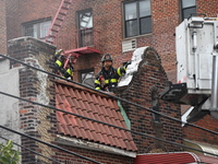 Several people are being injured in a fire in Queens, New York, United States, on August 4, 2024. The fire is being located on the first flo...