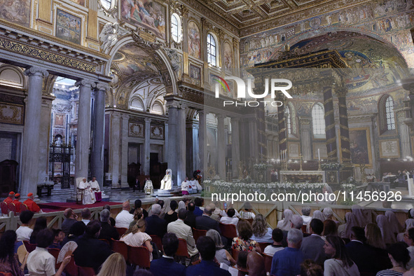 Pope Francis is joining Rome's annual celebration of the ''Miracle of the Snow,'' the fourth-century Marian miracle that inspired the constr...