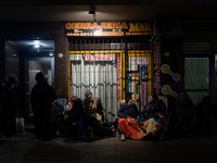 Pilgrims are waiting to enter the church of San Cayetano in Liniers, a working-class neighborhood of Buenos Aires, Argentina, on August 6, 2...