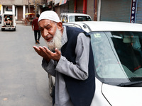 Muslim devotees are taking part in Salatul Istisqa in Sopore, Jammu and Kashmir, India, on August 7, 2024, to pray for an end to dry hot wea...