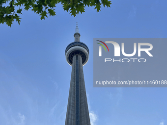 The CN Tower is standing in Toronto, Ontario, Canada, on June 12, 2024. (