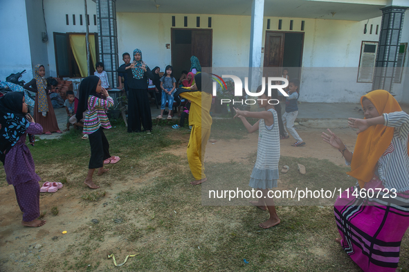 The residents of the Matfa village (Majelis Taqlim Fardhu Ain) in Langkat, North Sumatra, Indonesia, on August 06, 2024, are actively implem...