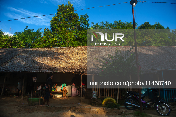 The residents of the Matfa village (Majelis Taqlim Fardhu Ain) in Langkat, North Sumatra, Indonesia, on August 06, 2024, are actively implem...