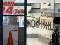 One person is being killed and another is being injured after a stabbing inside a laundromat in Bronx, New York, United States, on August 8,...