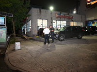 One person is being killed and another is being injured after a stabbing inside a laundromat in Bronx, New York, United States, on August 8,...