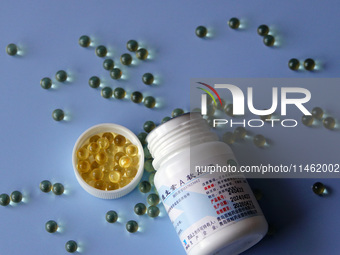 Vitamin A and vitamin E softgel capsules are being seen in Yichang, Hubei province, China, on August 8, 2024. German chemical giant BASF is...