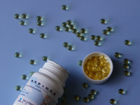 Vitamin A and vitamin E softgel capsules are being seen in Yichang, Hubei province, China, on August 8, 2024. German chemical giant BASF is...