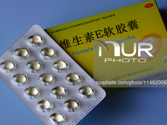 Vitamin A and vitamin E softgel capsules are being seen in Yichang, Hubei province, China, on August 8, 2024. German chemical giant BASF is...