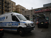 One person is being killed and one person is being injured in a stabbing inside a laundromat in Bronx, New York, United States, on August 8,...