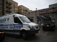 One person is being killed and one person is being injured in a stabbing inside a laundromat in Bronx, New York, United States, on August 8,...