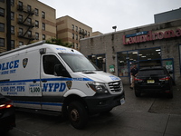 One person is being killed and one person is being injured in a stabbing inside a laundromat in Bronx, New York, United States, on August 8,...