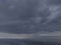 Clouds Hover Over The Mountains During The Monsoon Rain Season In Ajmer, India On 08 August 2024.(