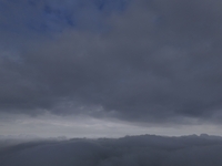 Clouds Hover Over The Mountains During The Monsoon Rain Season In Ajmer, India On 08 August 2024.(