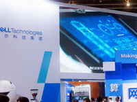 Dell Technologies Group is exhibiting at 2024WAIC in Shanghai, China, on July 5, 2024. Dell is setting up an AI industry assistant and offic...