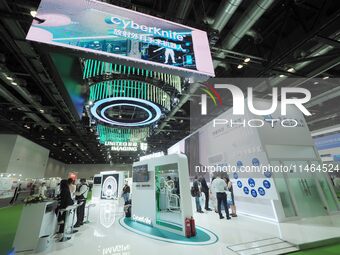 Visitors are visiting the booth of ''Sinonuclear Ankerui'' at the 30th China International Medical Instruments and Equipment Exhibition in B...