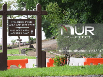 Severe weather and remnants of Tropical Storm Debby are wreaking havoc at Palisades Interstate Park, closing down the Englewood Picnic Area...