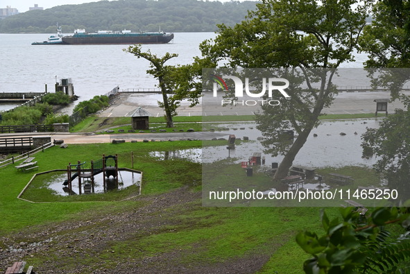 Severe weather and remnants of Tropical Storm Debby are wreaking havoc at Palisades Interstate Park, closing down the Englewood Picnic Area...