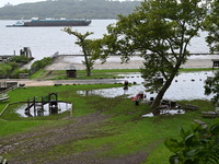 Severe weather and remnants of Tropical Storm Debby are wreaking havoc at Palisades Interstate Park, closing down the Englewood Picnic Area...