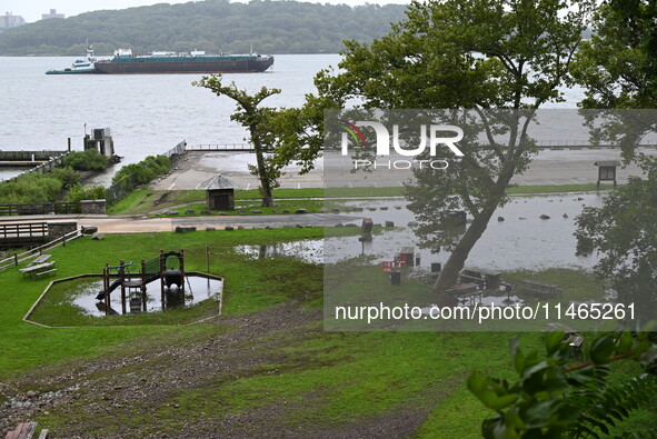 Severe weather and remnants of Tropical Storm Debby are wreaking havoc at Palisades Interstate Park, closing down the Englewood Picnic Area...