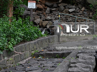 Severe weather and remnants of Tropical Storm Debby are wreaking havoc at Palisades Interstate Park, closing down the Englewood Picnic Area...