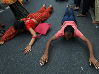 Hindu devotees are performing rituals as they take part in the annual religious 'Lakhi Pad Yatra' for the 'darshan' of Lord Kalyan, at Diggi...