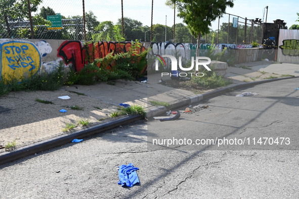 A motorcycle crash is killing two people in Bronx, New York, United States, on August 11, 2024. The NYPD is saying it is happening on Commer...