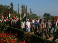 Jammu and Kashmir Lieutenant Governor Manoj Sinha is participating in the Tiranga Rally ahead of India's Independence Day celebrations in Sr...