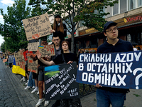 Activists are holding the Don't Be Silent. Captivity Kills! rally to support Ukrainian prisoners of war of the Mariupol Garrison as well as...