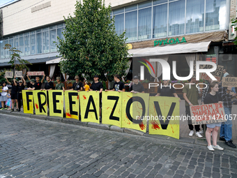 Activists are holding the Don't Be Silent. Captivity Kills! rally to support Ukrainian prisoners of war of the Mariupol Garrison as well as...