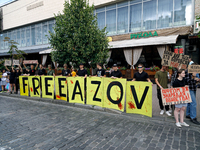 Activists are holding the Don't Be Silent. Captivity Kills! rally to support Ukrainian prisoners of war of the Mariupol Garrison as well as...