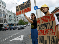 Activists are holding the Don't Be Silent. Captivity Kills! rally to support Ukrainian prisoners of war of the Mariupol Garrison as well as...