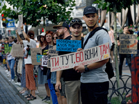 Activists are holding the Don't Be Silent. Captivity Kills! rally to support Ukrainian prisoners of war of the Mariupol Garrison as well as...