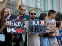 Activists are holding the Don't Be Silent. Captivity Kills! rally to support Ukrainian prisoners of war of the Mariupol Garrison as well as...