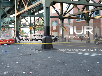 A male victim is being shot in the leg in Bronx, New York, United States, on August 12, 2024. At approximately 5:31 a.m. on Monday morning o...