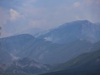 Fire at the Bulgarian-Greek border in Slavyanka mountain from the side of Bulgaria which or Orvilos from Greece. The fire is burning since 1...