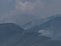 Fire at the Bulgarian-Greek border in Slavyanka mountain from the side of Bulgaria which or Orvilos from Greece. The fire is burning since 1...