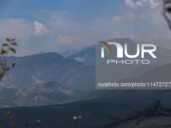 Fire at the Bulgarian-Greek border in Slavyanka mountain from the side of Bulgaria which or Orvilos from Greece. The fire is burning since 1...