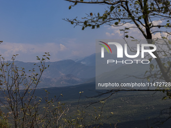 Fire at the Bulgarian-Greek border in Slavyanka mountain from the side of Bulgaria which or Orvilos from Greece. The fire is burning since 1...