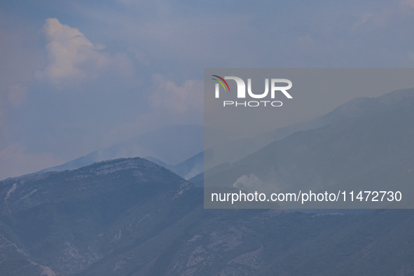 Fire at the Bulgarian-Greek border in Slavyanka mountain from the side of Bulgaria which or Orvilos from Greece. The fire is burning since 1...