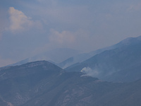 Fire at the Bulgarian-Greek border in Slavyanka mountain from the side of Bulgaria which or Orvilos from Greece. The fire is burning since 1...