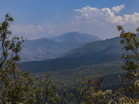 Fire at the Bulgarian-Greek border in Slavyanka mountain from the side of Bulgaria which or Orvilos from Greece. The fire is burning since 1...