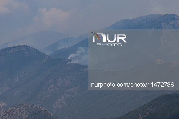 Fire at the Bulgarian-Greek border in Slavyanka mountain from the side of Bulgaria which or Orvilos from Greece. The fire is burning since 1...