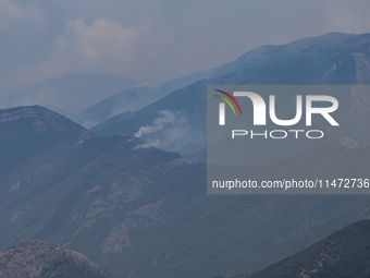 Fire at the Bulgarian-Greek border in Slavyanka mountain from the side of Bulgaria which or Orvilos from Greece. The fire is burning since 1...