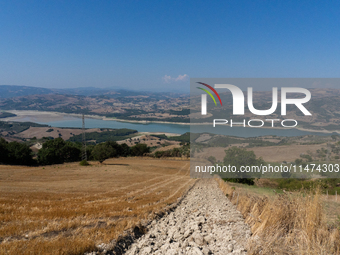 With the release of the last 2 million cubic meters of water still available for irrigation use, the Occhito dam, the largest artificial res...