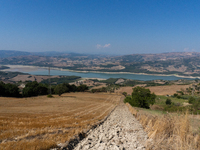 With the release of the last 2 million cubic meters of water still available for irrigation use, the Occhito dam, the largest artificial res...