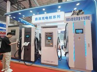 Visitors are visiting the ''DC Charging pile'' at the 2024 Beijing International Charging Pile and Converter Exhibition in Beijing, China, o...