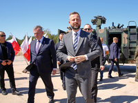 Deputy Prime Minister and Minister of Defence of Poland, Wladyslaw Kosiniak Kamysz attends a ceremony of signing a contract to buy light arm...