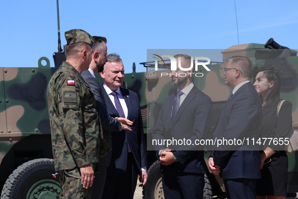 General Artur Kuptel, Secretary of State in the Ministry of Defence of Poland, Pawel Bejda, Deputy Prime Minister and Minister of Defence of...