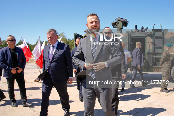 Deputy Prime Minister and Minister of Defence of Poland, Wladyslaw Kosiniak Kamysz attends a ceremony of signing a contract to buy light arm...