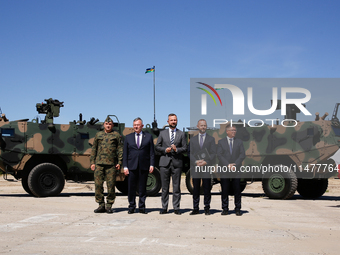 (L-R) General Artur Kuptel, Secretary of State in the Ministry of Defence of Poland, Pawel Bejda, Deputy Prime Minister and Minister of Defe...